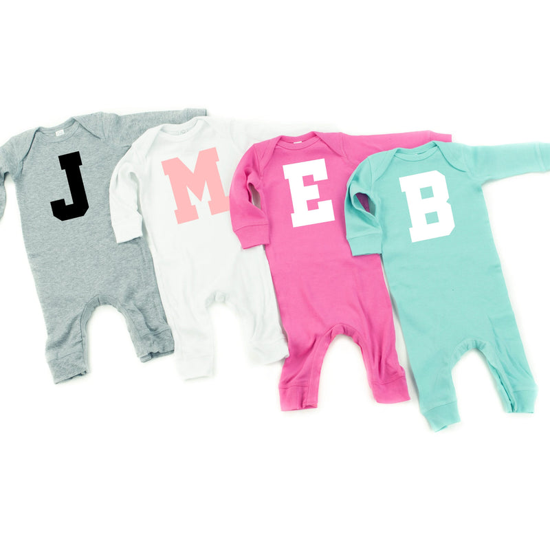 Varsity Initials - Baby Sleeper