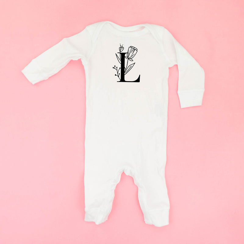 Floral Initials - Baby Sleeper