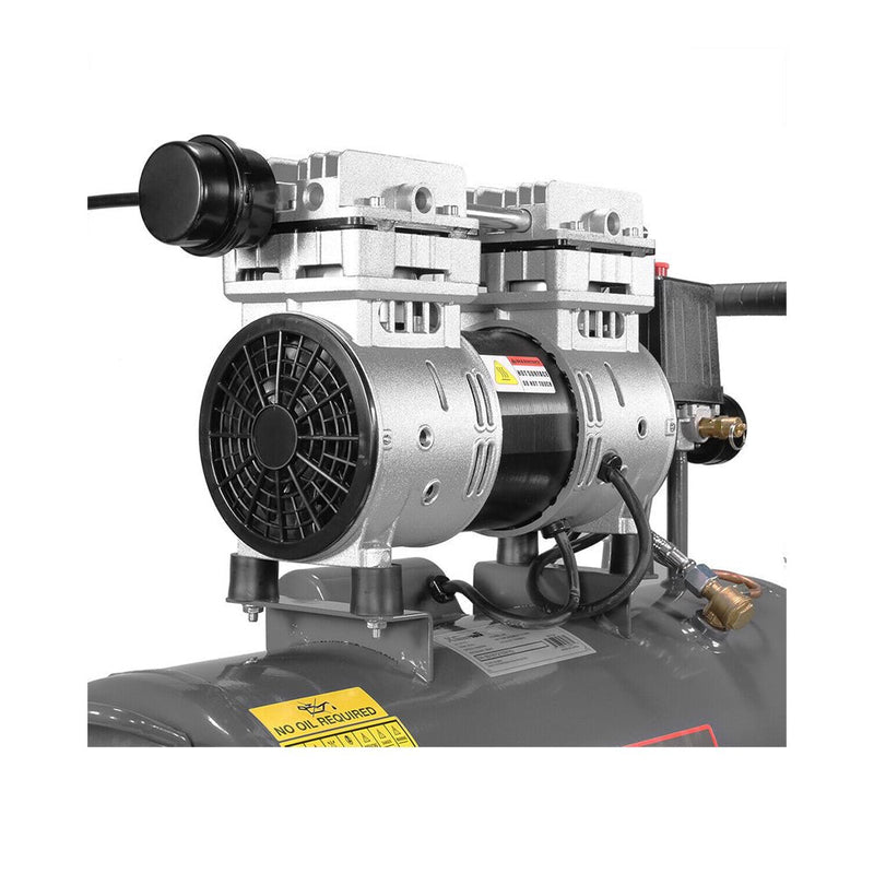 Small Portable Electric Oil-Free Commercial Ultra Quiet Air Compressor Tank, 8 GAL (SAK51263)