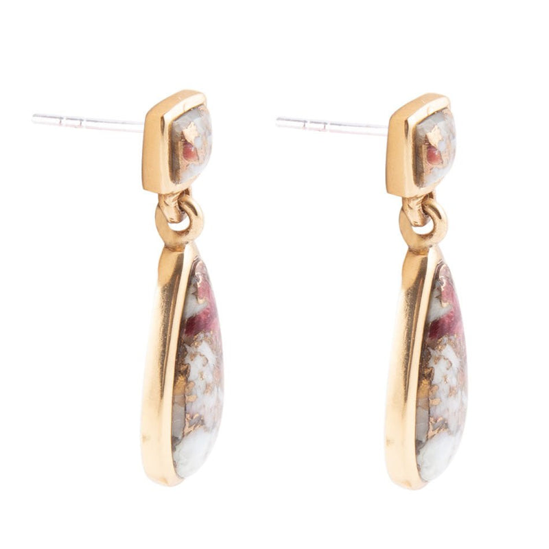Smooth Teardrop Matrix Earrings