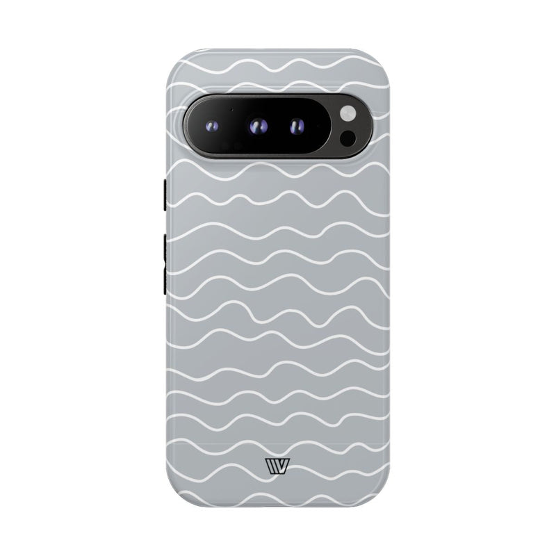 GRAY WAVES | Tough Phone Case