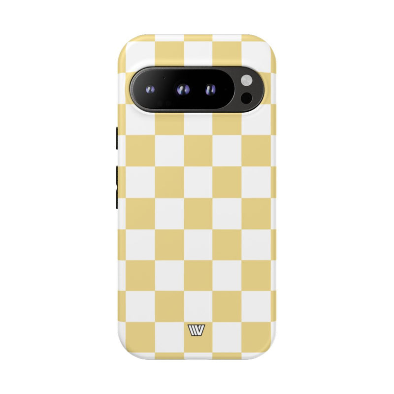 BANANA YELLOW CHECKERBOARD | Tough Phone Case