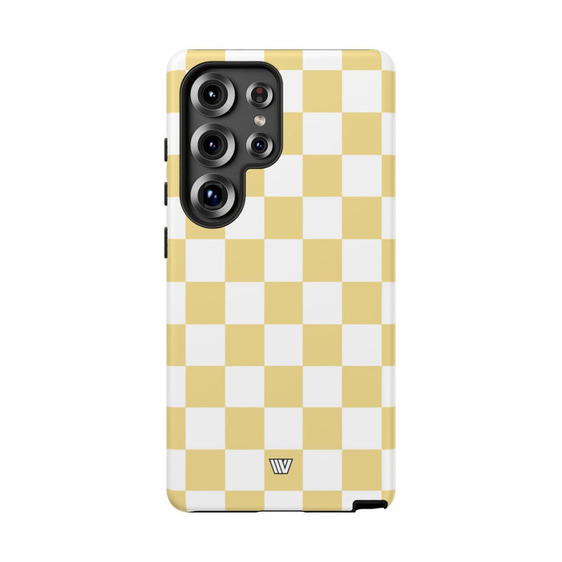 BANANA YELLOW CHECKERBOARD | Tough Phone Case