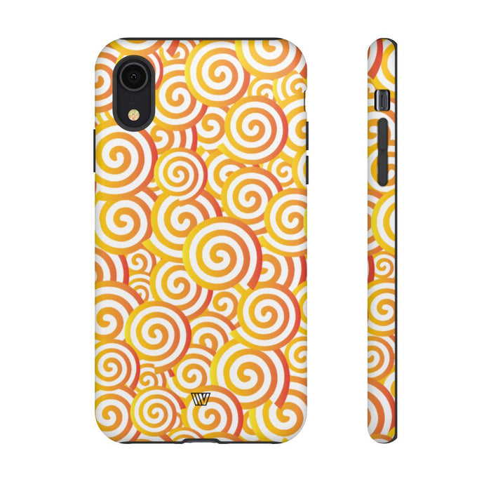ABSTRACT SPIRAL ORANGE | Tough Phone Case