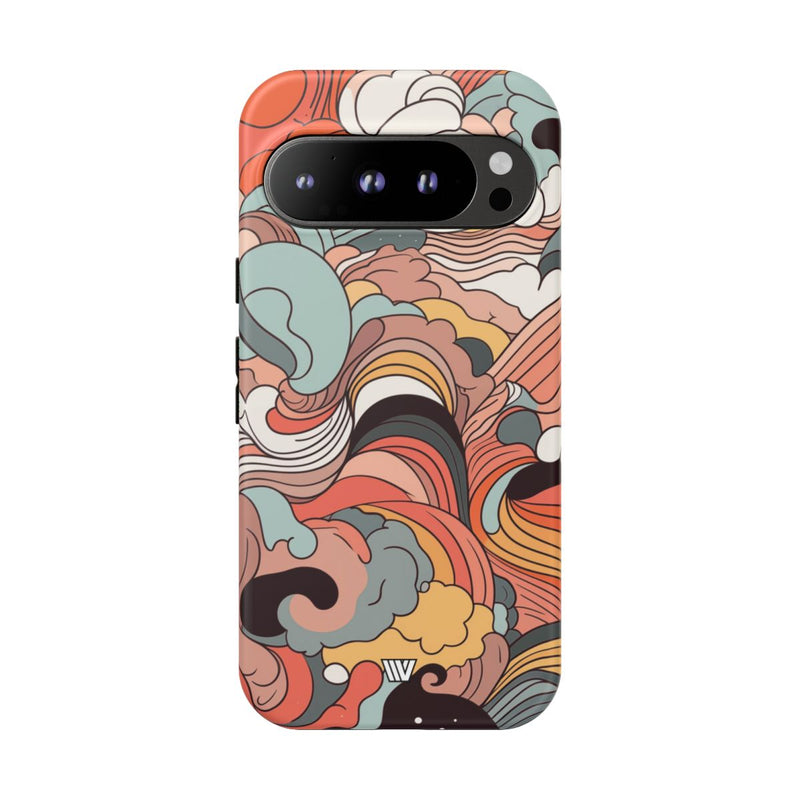 ABSTRACT DOODLE CLOUDS | Tough Phone Case