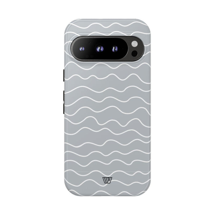 GRAY WAVES | Tough Phone Case