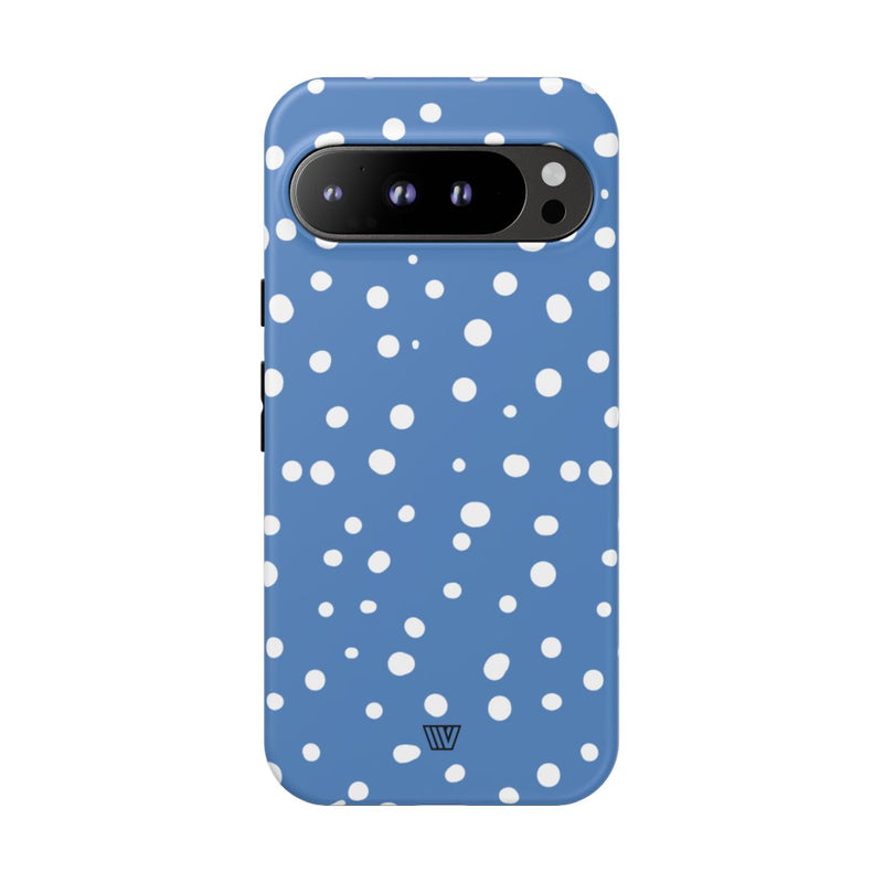 DUSTY BLUE DOTS | Tough Phone Case