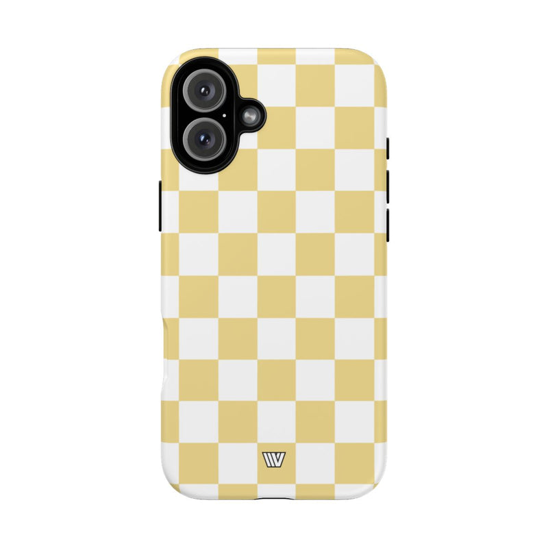 BANANA YELLOW CHECKERBOARD | Tough Phone Case