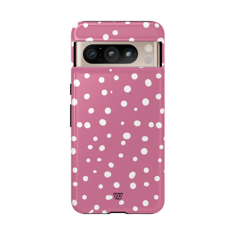 BLUSH RED DOTS | Tough Phone Case