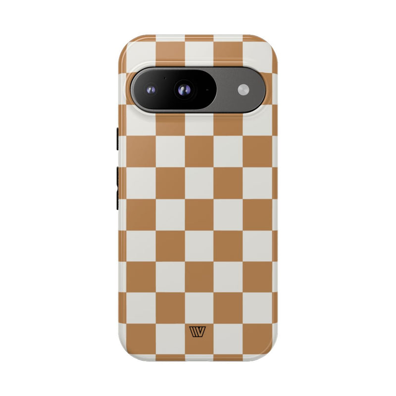 CHESTNUT CHECKERBOARD | Tough Phone Case