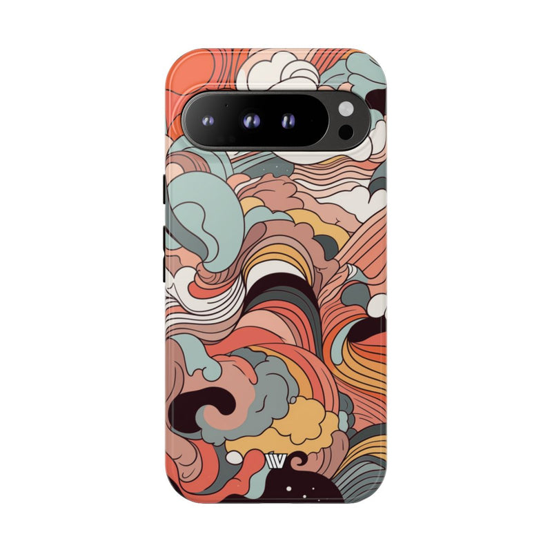 ABSTRACT DOODLE CLOUDS | Tough Phone Case