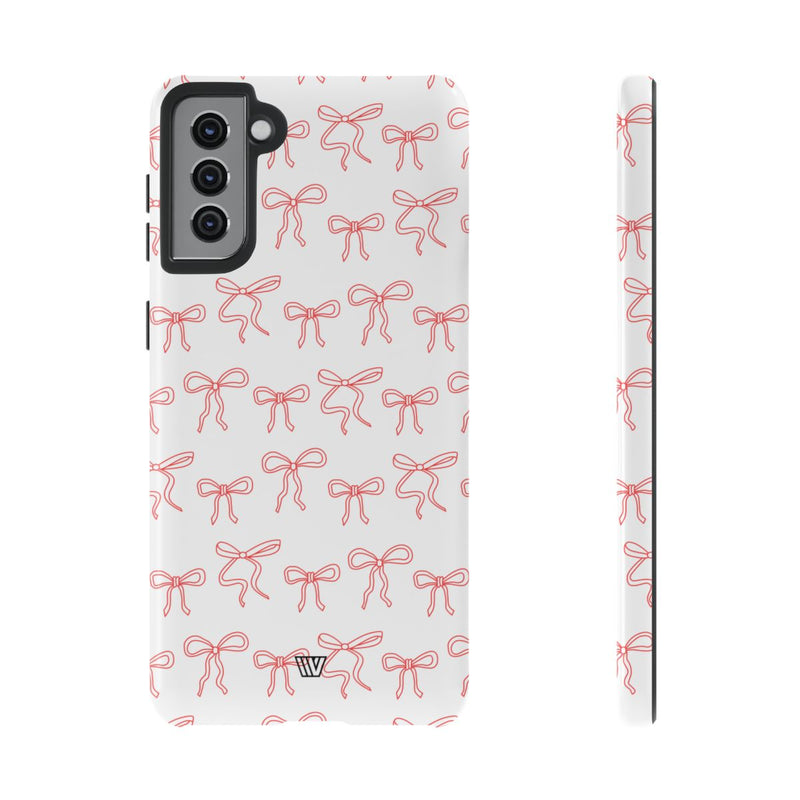 RED RIBBON CHARM | Tough Phone Case