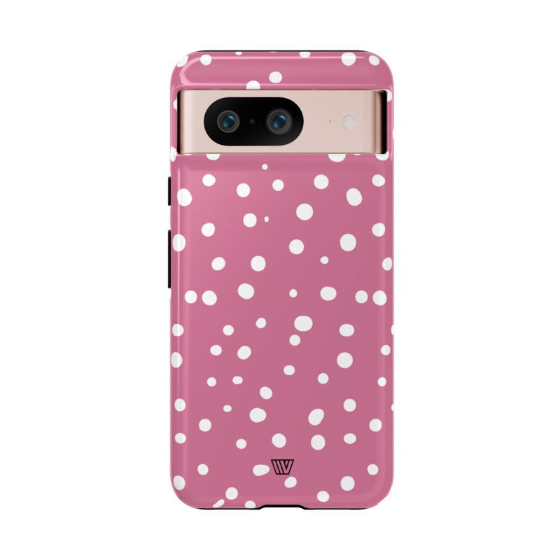 BLUSH RED DOTS | Tough Phone Case