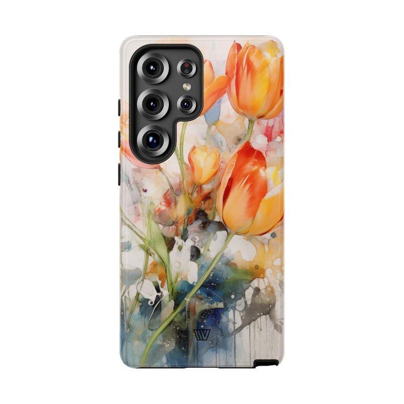 WATERCOLOR TULIPS | Tough Phone Case