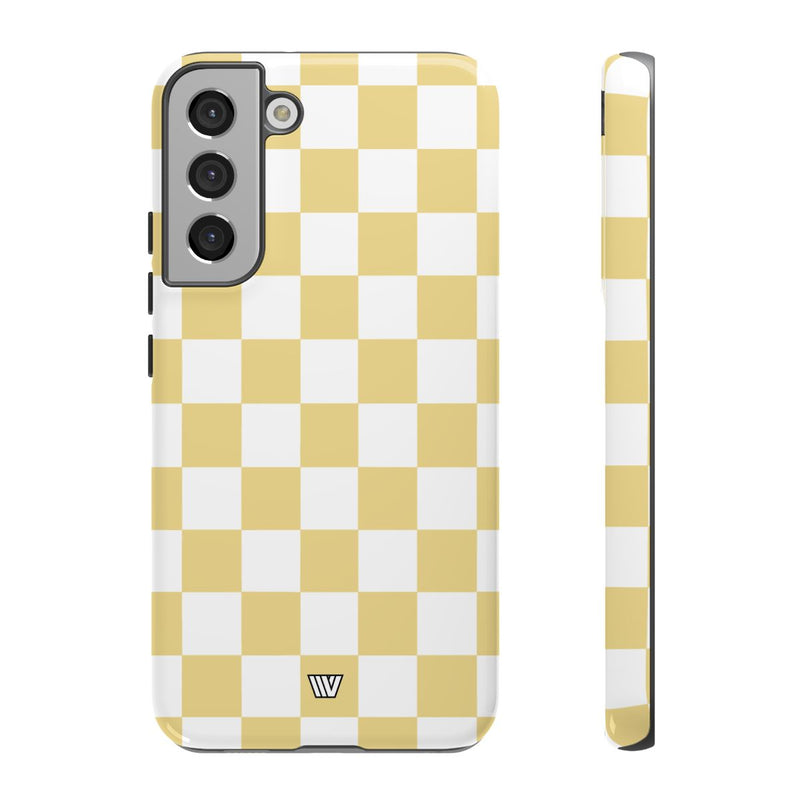 BANANA YELLOW CHECKERBOARD | Tough Phone Case