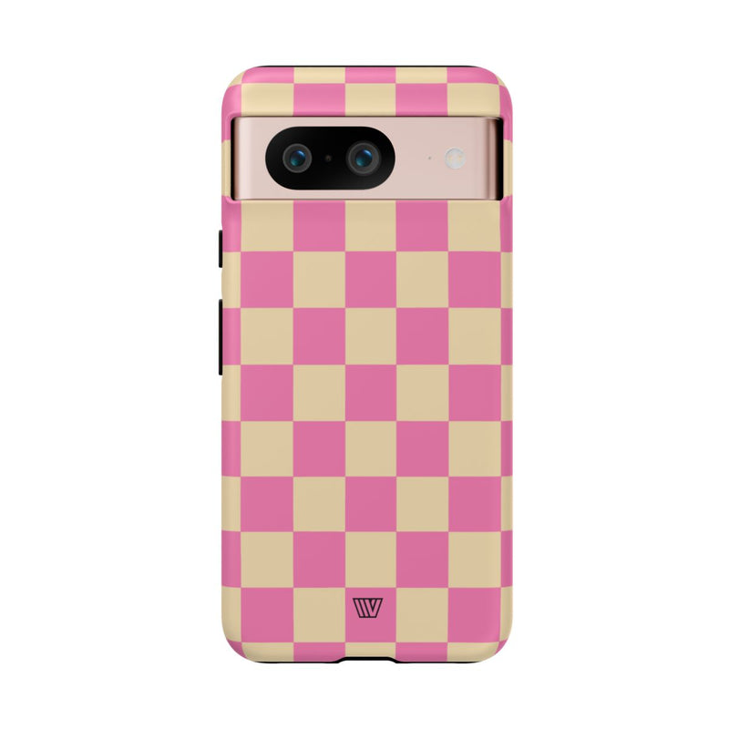 PINK TAN CHECKERBOARD | Tough Phone Case