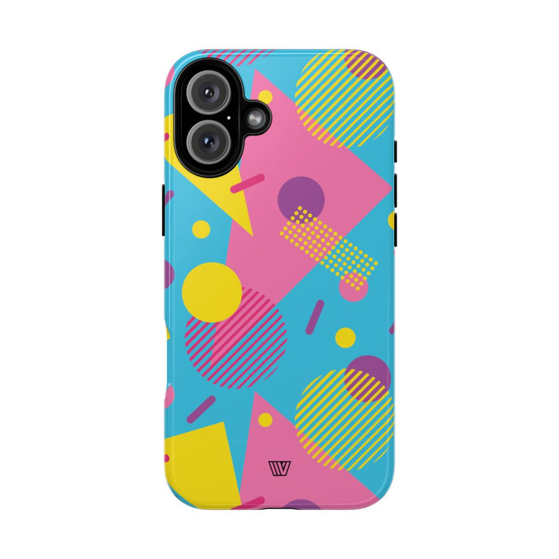80s / 90s RETRO PATTERN LIGHT BLUE | Tough Phone Case