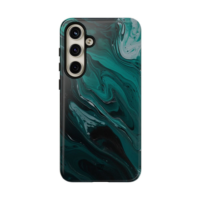 TEAL PAINT SWIRL | Tough Phone Case