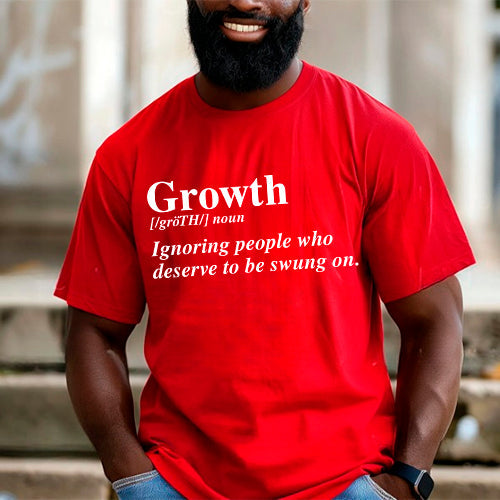 Growth Definition Graphic Tee – Unisex Uplifting Message T-Shirt