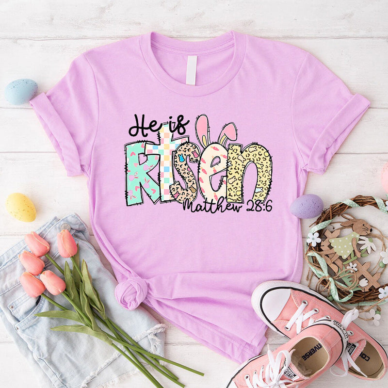 He is Risen Easter Inspirational Tees