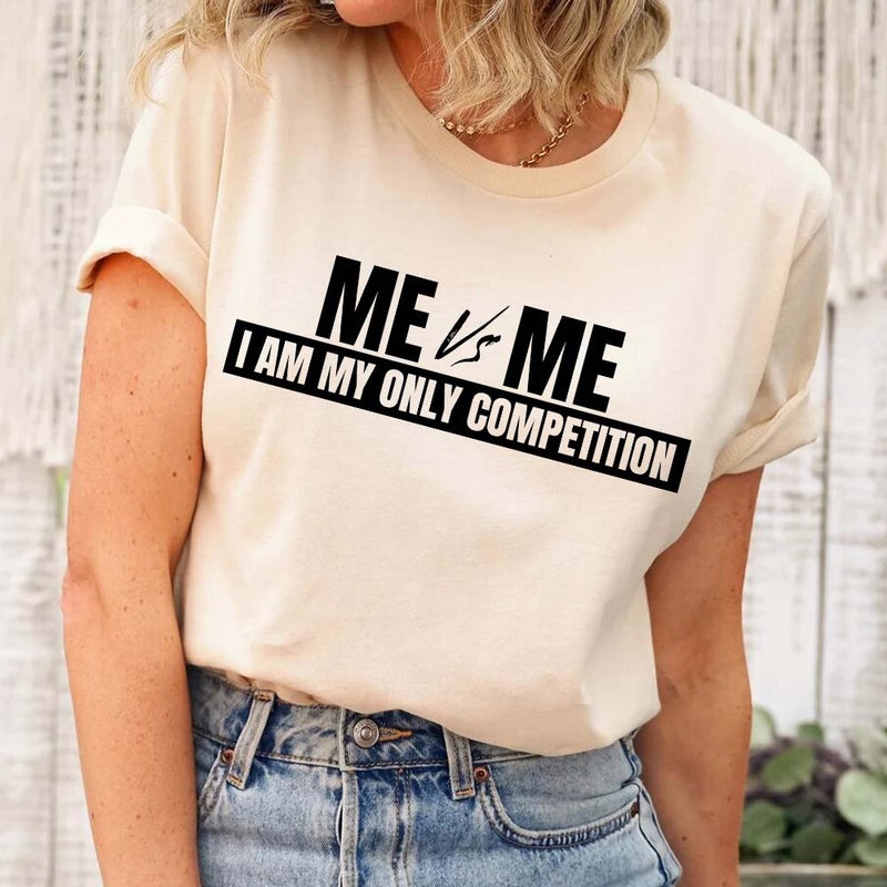 Me vs Me Unisex T-Shirt – Motivational Self-Discipline Tee