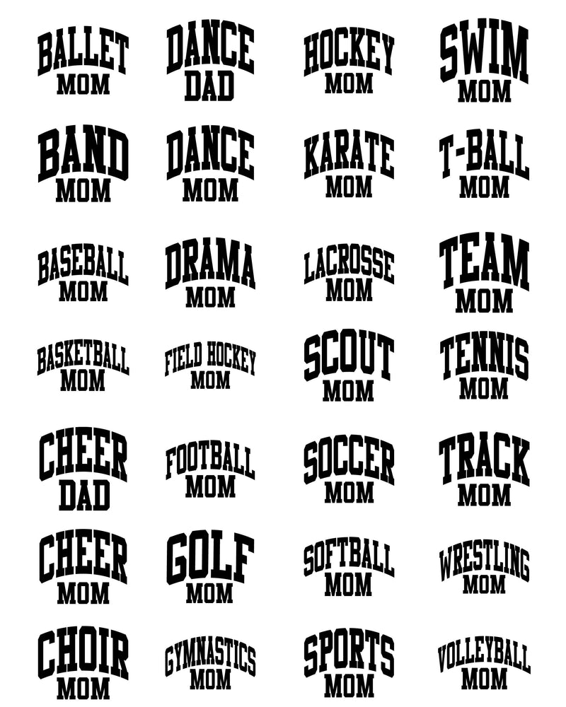 Varsity Style - Sports Moms - (Choose Your Sport) - Unisex Tee