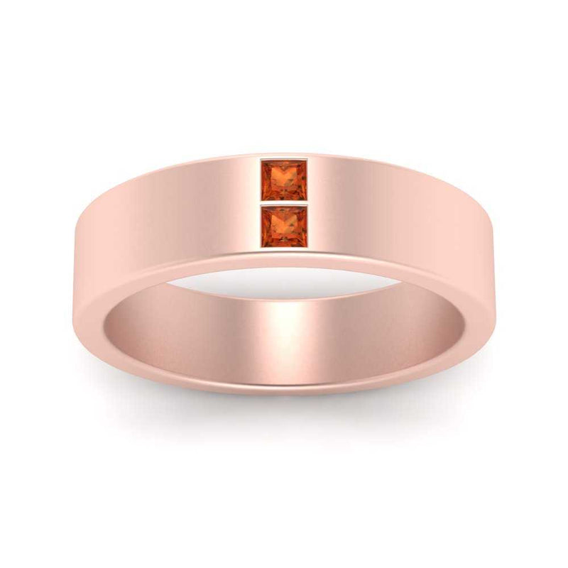 Square Diamond Mens Band