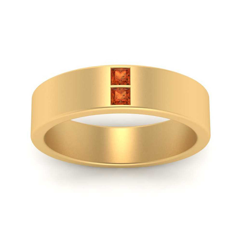 Square Diamond Mens Band