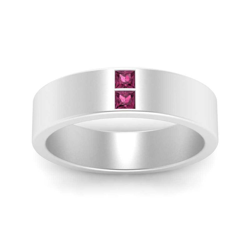 Square Diamond Mens Band