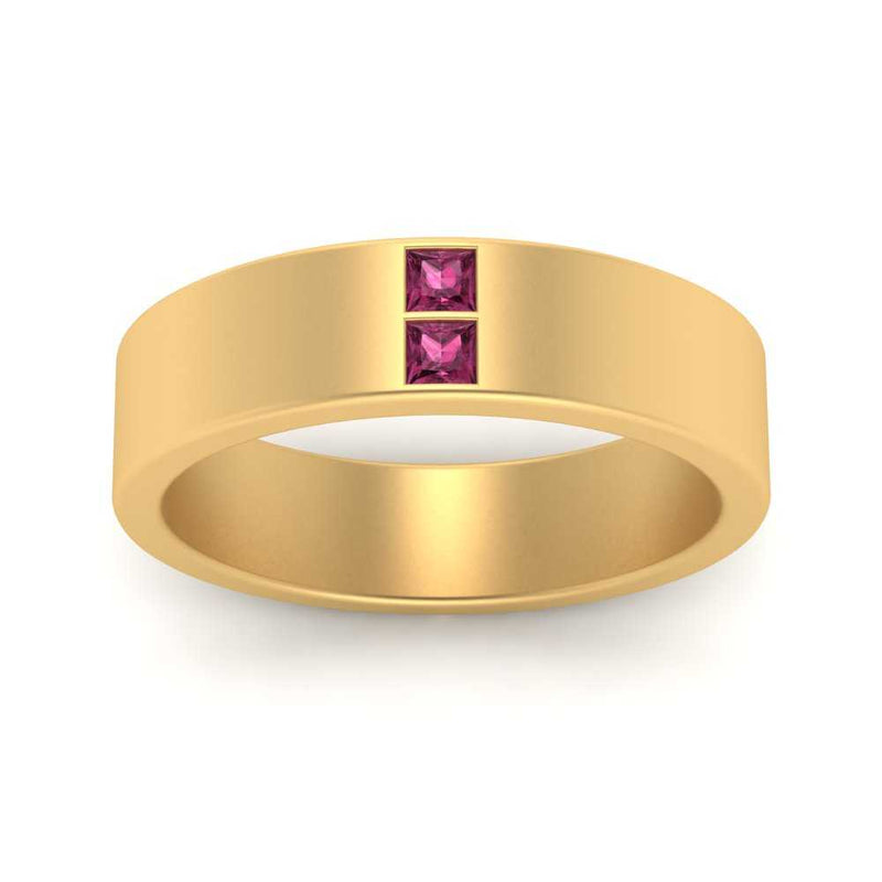 Square Diamond Mens Band