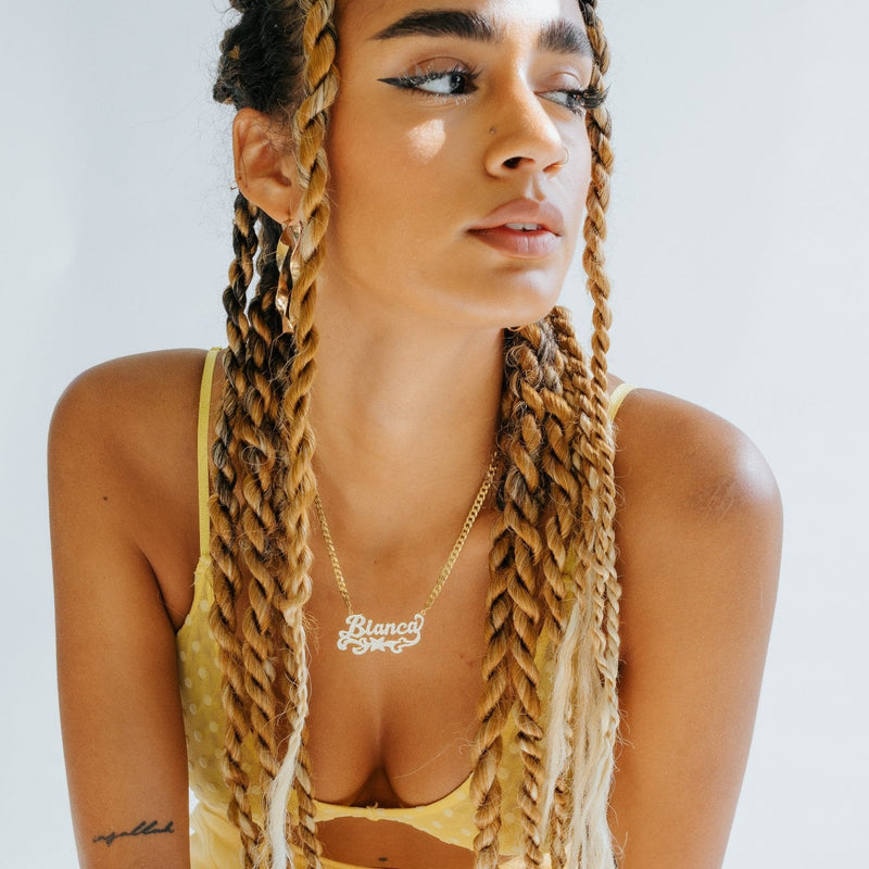 Double Plated Star Name Necklace