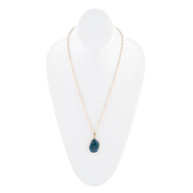 Statement Apatite Pendant Necklace