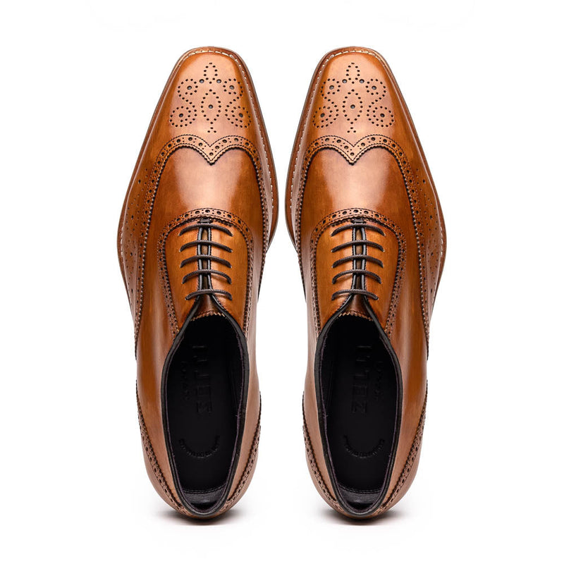 25-562-CML STEPHANO Wingtip Oxford Camel