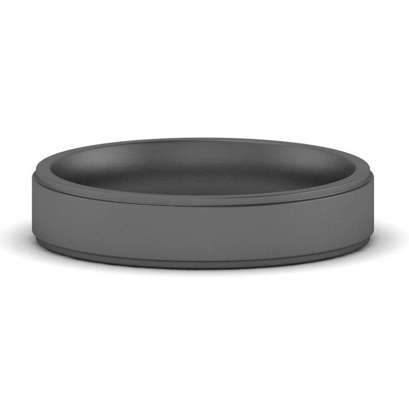 4 mm Steps Edge Comfort Fit Mens Band