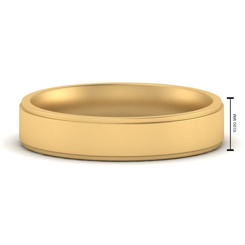 4 mm Steps Edge Comfort Fit Mens Band