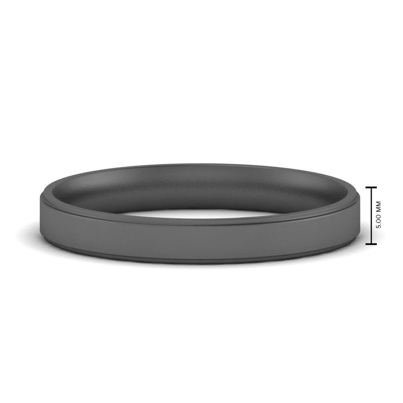 4 mm Steps Edge Comfort Fit Mens Band