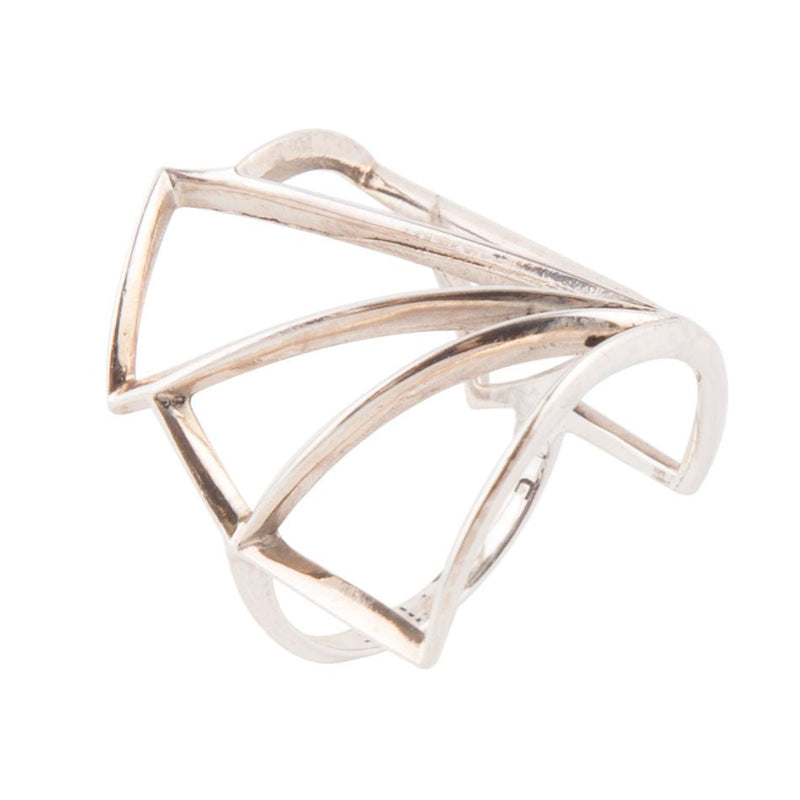 Sterling Silver Multi Angle Ring
