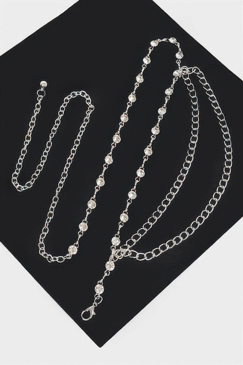 Stone Chain Layered Belt