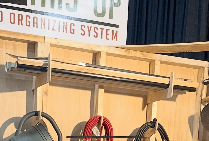 Stud Mounted Shed Storage Organizer Hooks