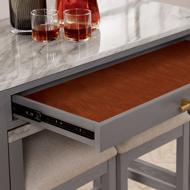 Whitehall - 5 Pc Counter Ht Table Set
