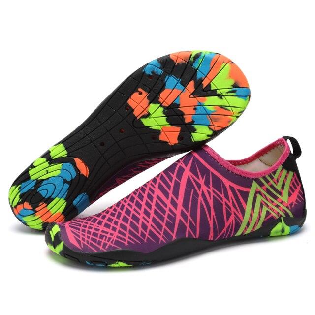 Summer Outdoor Mens Sports Water Shoes Non-Slip Beach Shoes Barefoot Upstream Shoes Quick-Dry Aqua Sock Barefoot For Beach Swim River Pool Lake Hiking Kayaking Surfing
