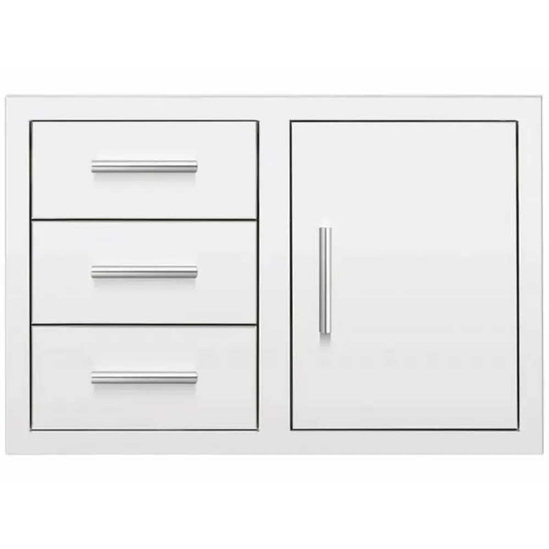 Summerset 33" Stainless Steel Flush Mount Triple Drawer And Access Door Combo [DC3-33] (SAK92847)