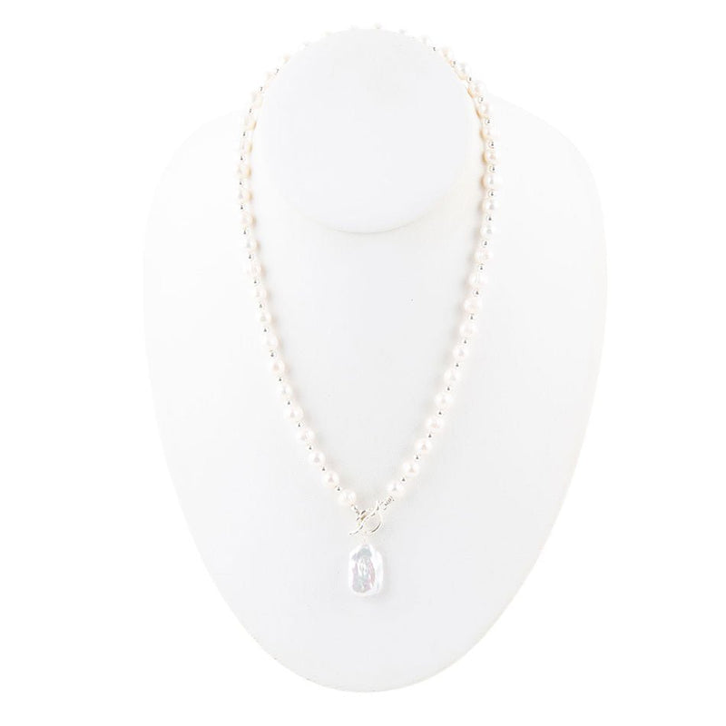 Sunday Best Pearl Toggle Necklace