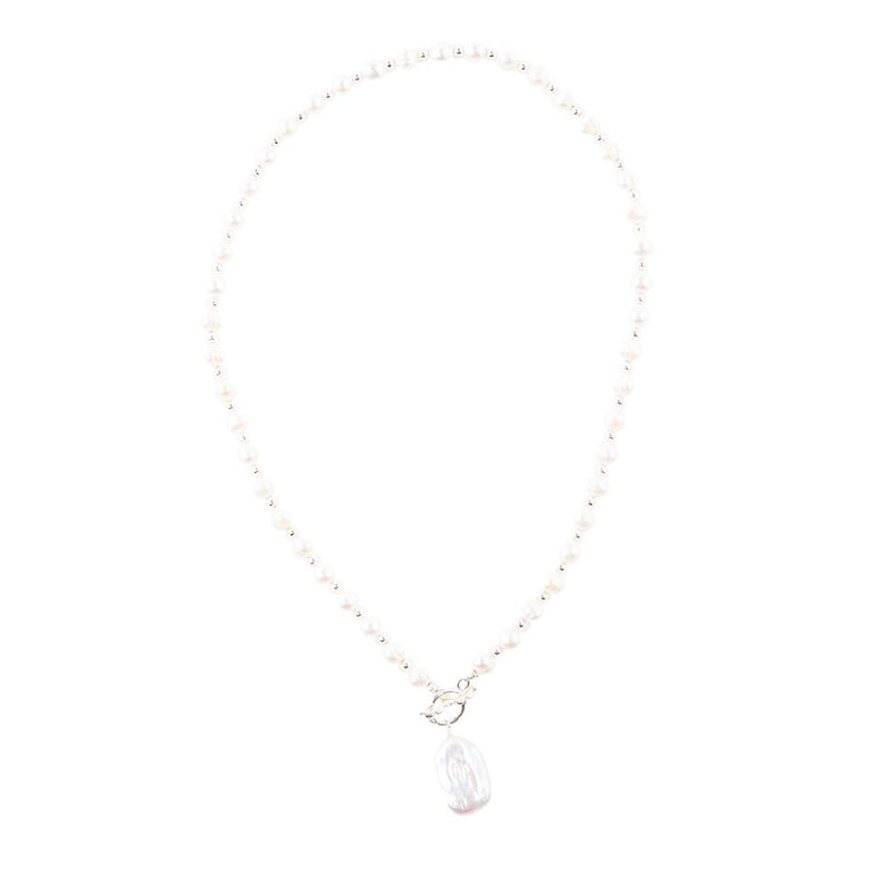 Sunday Best Pearl Toggle Necklace