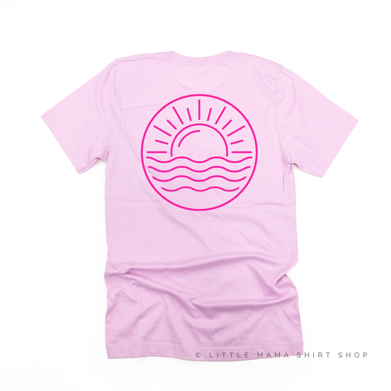 Beach Bum (front) / Ocean Sunset (back) - Unisex Tee