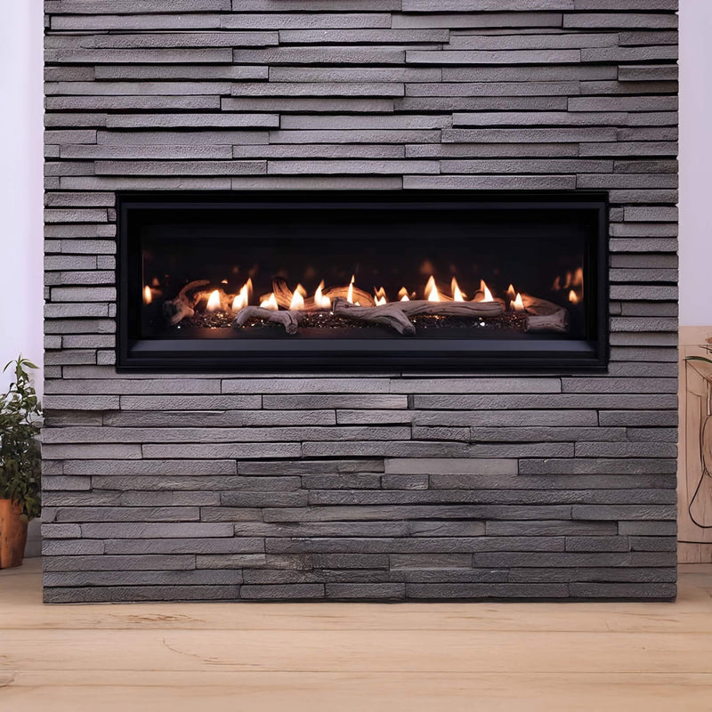 Superior Fireplaces DRL2000 55-Inch Linear Direct Vent Natural Gas Fireplace With Sceen Barrier [DRL2055TEN] (SAK42051)