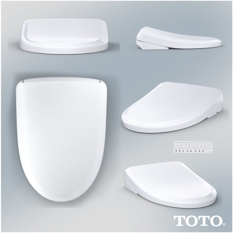 [SW4734AT40#01] TOTO S7A Washlet Elongated Bidet Toilet Seat With EWater And Classic Contemporary Lid (SAK29827)