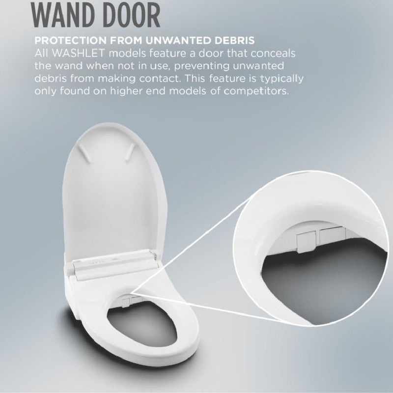 [SW4736AT40#01] TOTO S7A Washlet Elongated Bidet Toilet Seat With EWater And Auto Open/Close Contemporary Lid (SAK54823)