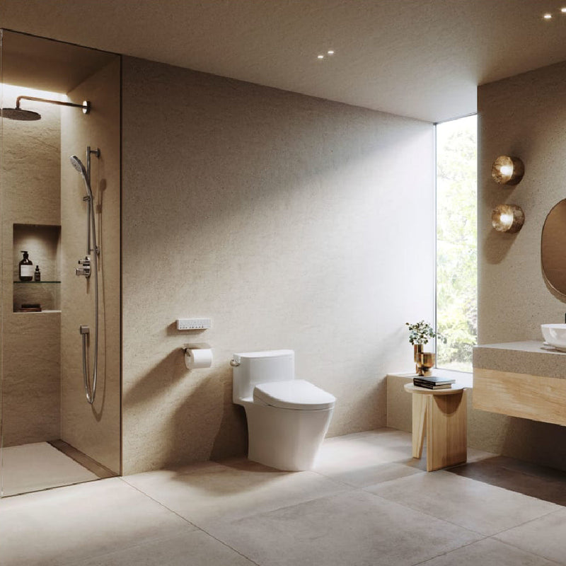 [SW4736AT40#01] TOTO S7A Washlet Elongated Bidet Toilet Seat With EWater And Auto Open/Close Contemporary Lid (SAK54823)