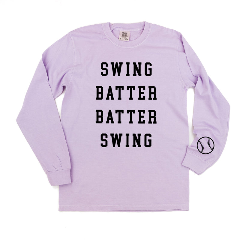 Swing Batter Batter Swing (wd) - LONG SLEEVE Comfort Colors Tee